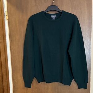 Lands' End Women’s Dark Green Cashmere Crewneck Sweater
